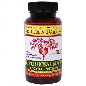 Королевская мака для мужчин, Royal Maca for Men, Whole World Botanicals, 500 мг, 90 кап.