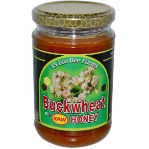 Гречишный свежий мед, Buckwheat Pure Raw Honey, Y.S. Eco Bee Farms, 383 г