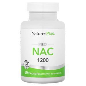 N-ацетил-L-цистеин, Pro NAC 1200, NaturesPlus, 1200 мг, 60 капсул