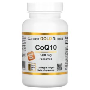 Коэнзим Q10, CoQ10, California Gold Nutrition, 200 мг, 120 капсул