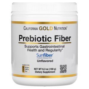 Пребиотическое волокно, Prebiotic Fiber, California Gold Nutrition, без вкуса, 180 г